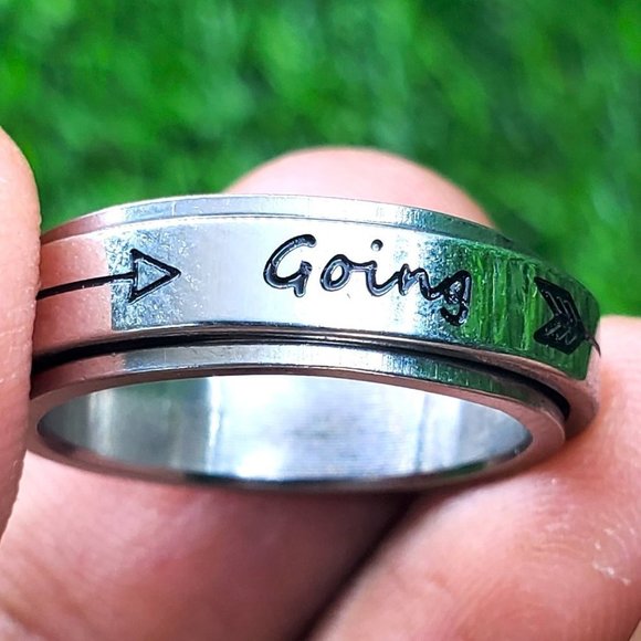 "6MM Stainless Steel Fidget Ring for Men/Women, AAAQL1008 - Picture 1 of 12